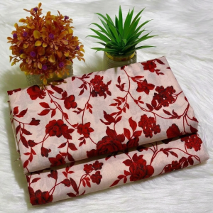 Red Printed Polo Cotton Shirt & Trouser Set