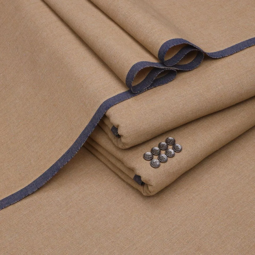 Men’s Brown Khaddar Suit - Unstitched Winter Wear 1 Men’s Brown Khaddar Suit Plain Winter