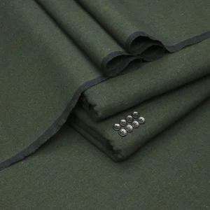 Men's Green Khaddar Suit - Winter