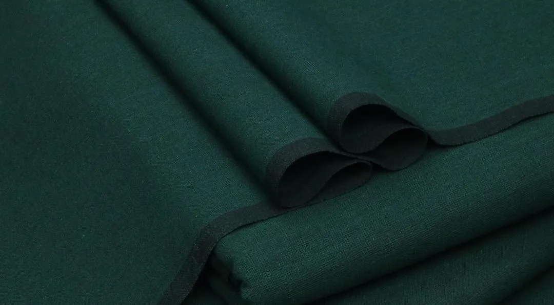 Men's Green Khaddar Suit - Plain Winter Casual Wear - 7 Meter 2 Winter Casual Wear - 2