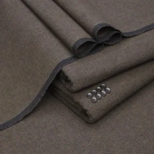 Men's earthy brown unstitched khaddar winter suit 7 meters main view