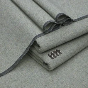 Men's Grey Khaddar Plain Suit - Winter