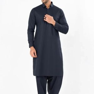 Men wool plain suit green 4m unstitched winter fabric folded piece