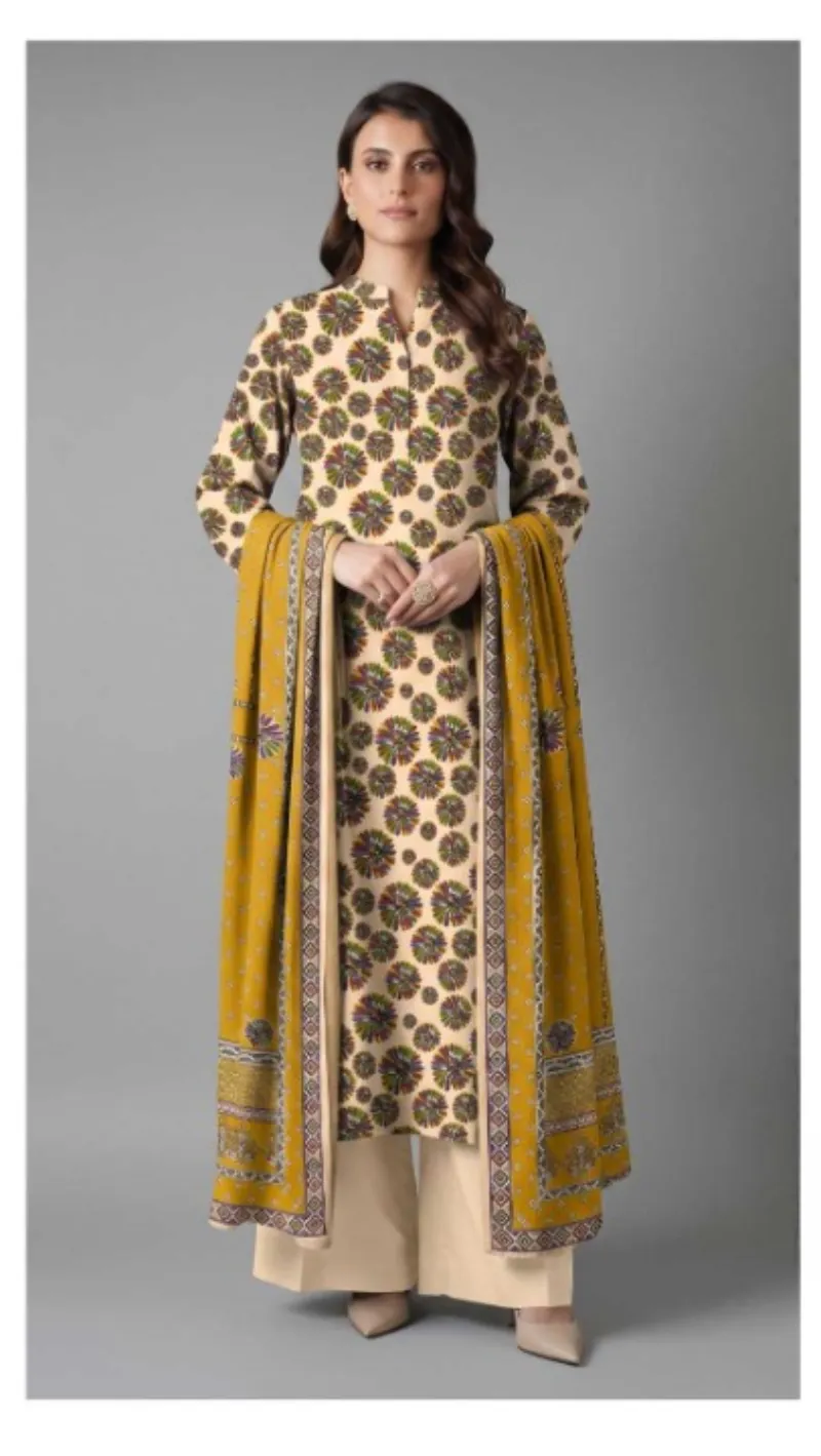 Bareeze Digital Classic 3 Piece Printed Lawn Suit – Shirt, Voil Dupatta & Trouser 1 Breeze-42ef5d217