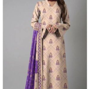 Bareeze Digital Classic 3-Piece Lawn Unstitched Suit (PR-7601)