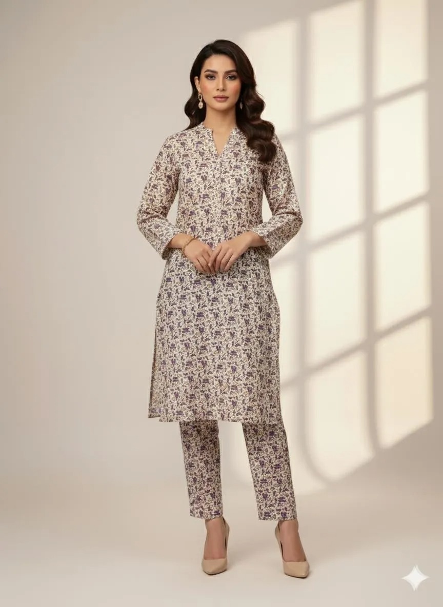 2-Pcs Katan Silk Unstitched Allover Printed Suit for Women – Premium Soft Fabric Shirt & Trouser Dress Material for Casual & Formal Wear 1 2-Pcs Katan Silk Unstitched Allover Printed Suit for Women – Premium Soft Fabric Shirt & Trouser Dress Material for Casual & Formal Wear
