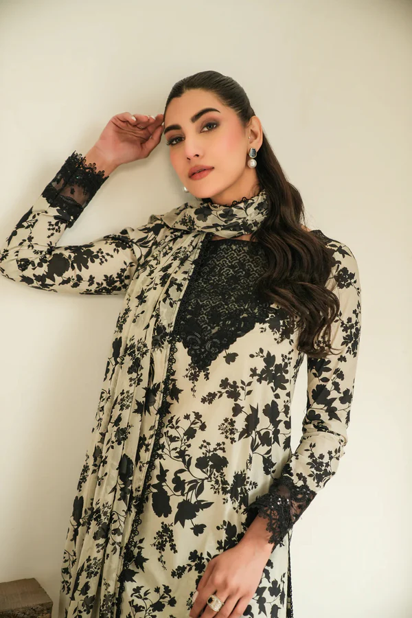 Digital Printed Lawn Dress With Chiffon Printed Dupatta (Unstitched) 2 Digital Printed Lawn Dress With Chiffon Printed Dupatta (Unstitched) - Image 2