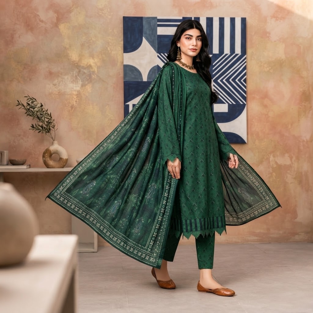 Salim Design 04 – 3 Piece Printed Lawn Suit 1 Salim Design 04 – 3 Piece Printed Lawn Suit