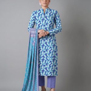 Bareeze Unstitched Lawn Collection With Printed Fancy Lawn Shirt, Printed Fancy Lawn Dupatta And Dyed Lawn Trouser 3-Piece Suit