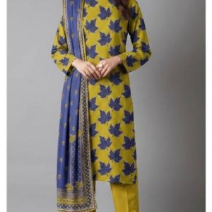 Bareeze Digital Classic 3-Piece Lawn Unstitched Suit (PR-7602)