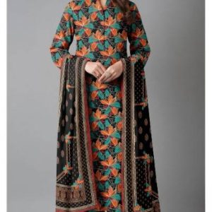 Bareezé Digital Classic 3-Piece Lawn Unstitched Suit (PR-7609)
