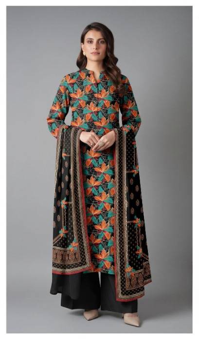 Bareezé Digital Classic 3-Piece Lawn Unstitched Suit (PR-7609) 1 Bareezé Digital Classic 3-Piece Lawn Unstitched Suit (PR-7609)