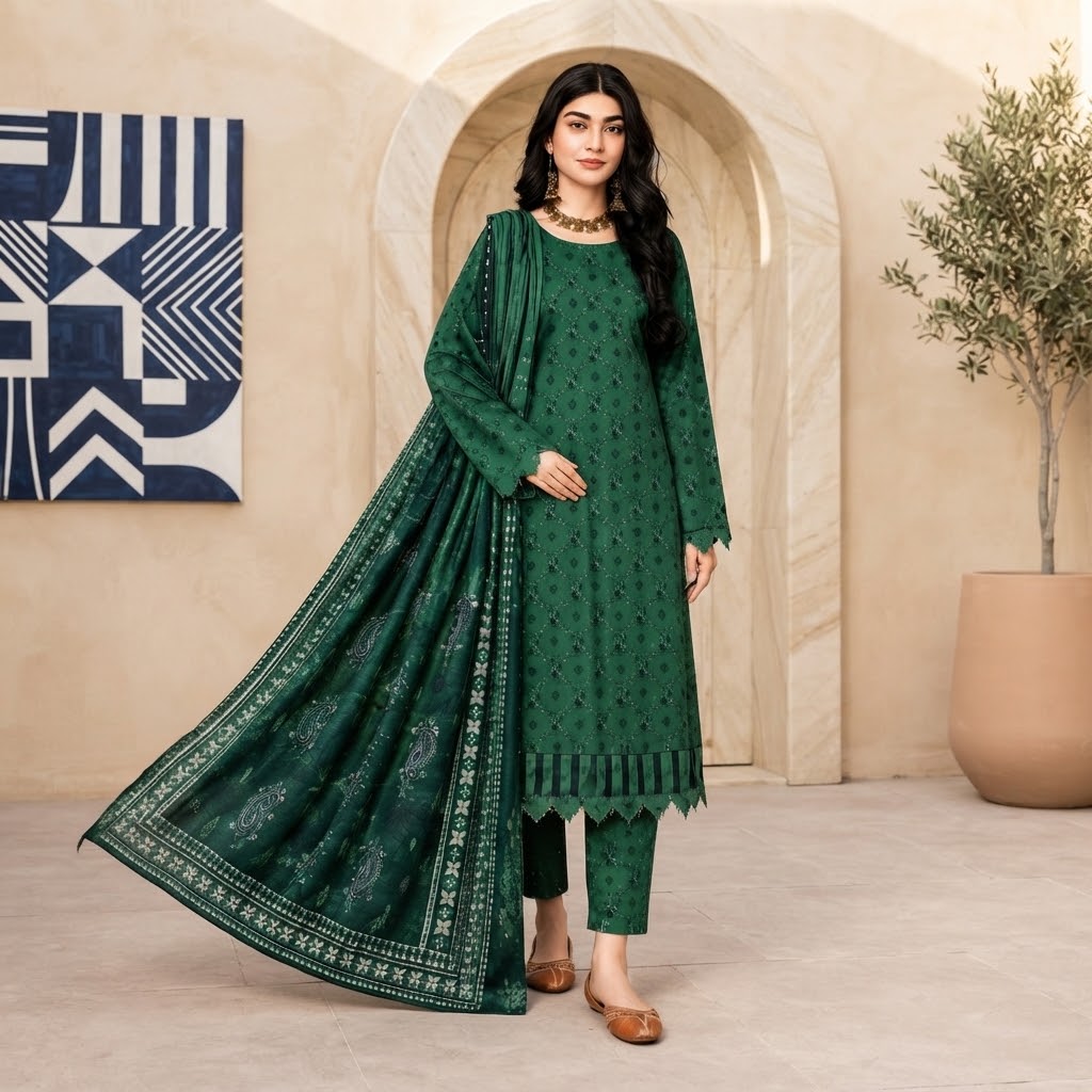 Salim Design 04 – 3 Piece Printed Lawn Suit 2 Salim Design 04 – 3 Piece Printed Lawn Suit - Image 2