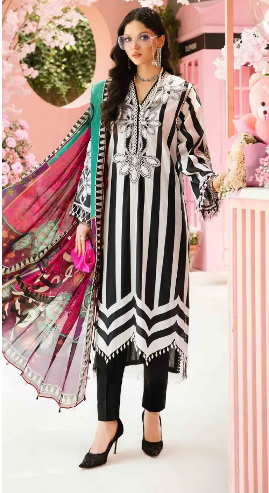 Unstitched Lawn Printed 3Pc With Ready To Wear Embroidered Dupatta And Organza Patches Premium Quality Fabric Elegant Practical Choice Casual Semi Formal 1 Unstitched Lawn Printed 3Pc With Ready To Wear Embroidered Dupatta And Organza Patches Premium Quality Fabric Elegant Practical Choice Casual Semi Formal